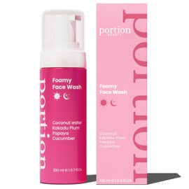 Portion Foamy Face Wash - 150 ml - Cleansing Foam Face for Optimal Facial Cleansing for Women and Men, 100% Vegan, Water-Based