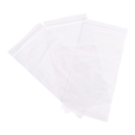 Bolsas de Plástico Transparente con Zipper Cierre Hermético Resellable Para Almacenamiento de Productos y Alimentos Sandwiches. Bolsa tipo Ziploc 100 piezas de 5 cm x 8 cm.