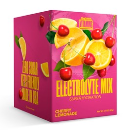 Dr. Price’s Electrolytes Powder Packets – Cherry Lemonade, 30 Servings | Sugar Free Hydration Drink Mix with 72+ Trace Minerals | Keto Electrolytes, Vegan, Doctor-Formulated, Made in USA