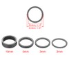 X AUTOHAUX 12pcs Headset Spacer Matte Black Carbon Fiber Handlebar