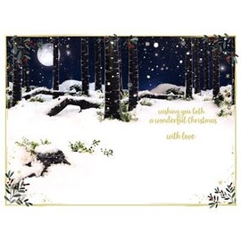 Me To You Bear 3D Holographic Mum & Dad Christmas Card