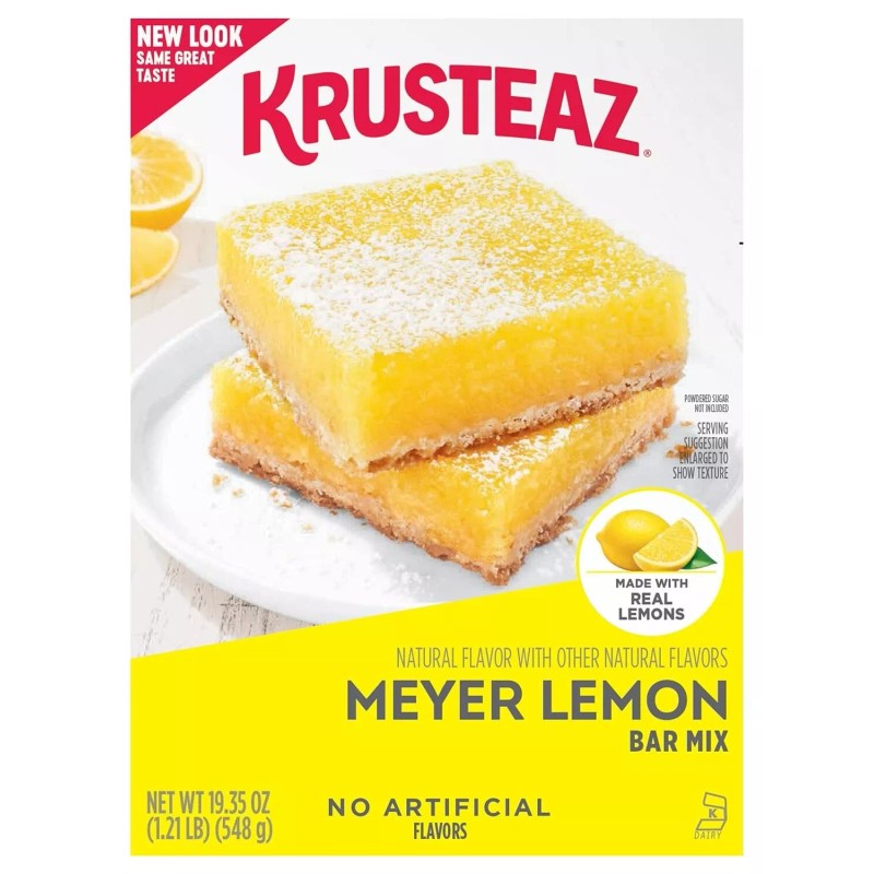 Krusteaz Meyer Lemon Bar Mix, 19.35 - Ounce Box (Pack