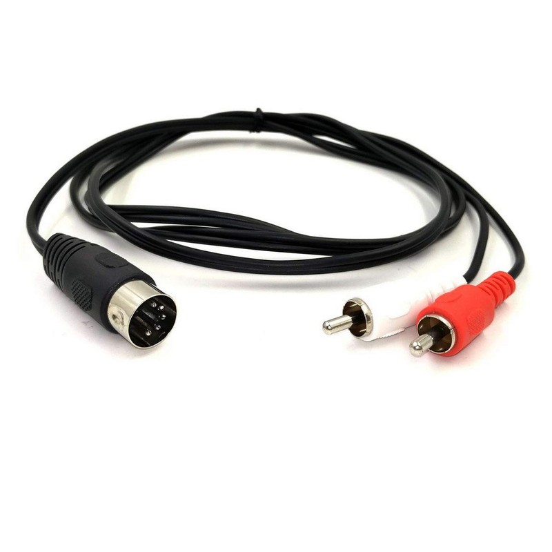 Rosebe 5 Pin DIN to RCA Cable [5FT/1.5M] 5 to