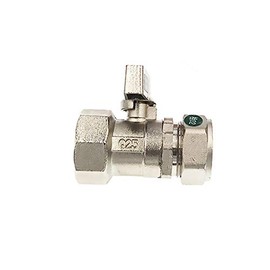 Ball Valve SENRISE Lever Valve Brass Equal Diameter Compression Shut Off Valve for Water Oil Gas (Silver, 16mm)