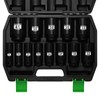 TecoTek 1/2" Drive Deep 6-Point Impact Socket Set, 13-Piece Spindle