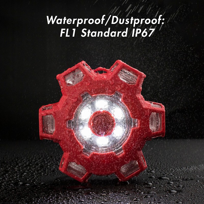 Wagan FRED Flashing Roadside Emergency Disc LED Flare 6 Flash