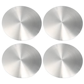 X AUTOHAUX 4pcs 75mm Silver Tone Car Wheel Center Hub Caps Emblem Badge Decal