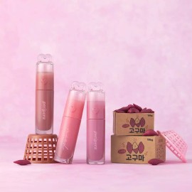 Peripera 페리페라 틴트 립글로스 잉크 무드 글로이 핑크하구마 X2 [041 갓기구마] Peripera Tint Lip Gloss Ink Mood Gloi Pink Huguma X2 [041 God Gumi]