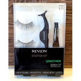 Revlon Eyelashes Lengthen Starter Kit 91162 L23 ~ false eyelashes tool adhesive
