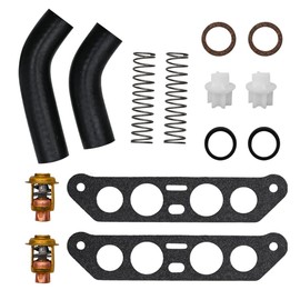 Cylinman Kit de termostato con mangueras para Johnson Evinrude 85 88 90 100 115 140 HP V4 Crossflow Reemplazo 18-3673,340975,340976,13270