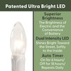 612 Vermont Ultra-Bright LED Window Candles with Timer, Battery Operated,