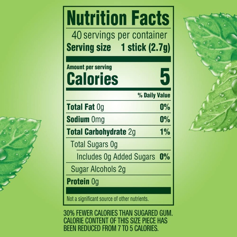 WRIGLEY'S DOUBLEMINT Mint Gum Chewing Gum Bulk Pack, 5 Stick