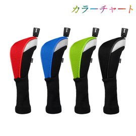 Andux Golf Wood Driver Headcover Long Neck Set of 5 for 460cc MT/MG34 (Blue)