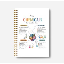 Guymn Mental Health Spiral Journal Notebook - Growth Mindset Notebook Spiral, Anti Anxiety Journaling Notebooks, Therapy Notebook with 164 Pages, Pretty Notebook 5.5×8.3