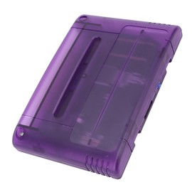 3000 in 1 Game Cartridge, High Speed Video Game Cartridge, Built in 8GB Memory Card, for SNES for SFC Gaming Console (Only Compatible with US Version) (Violet Transparent)