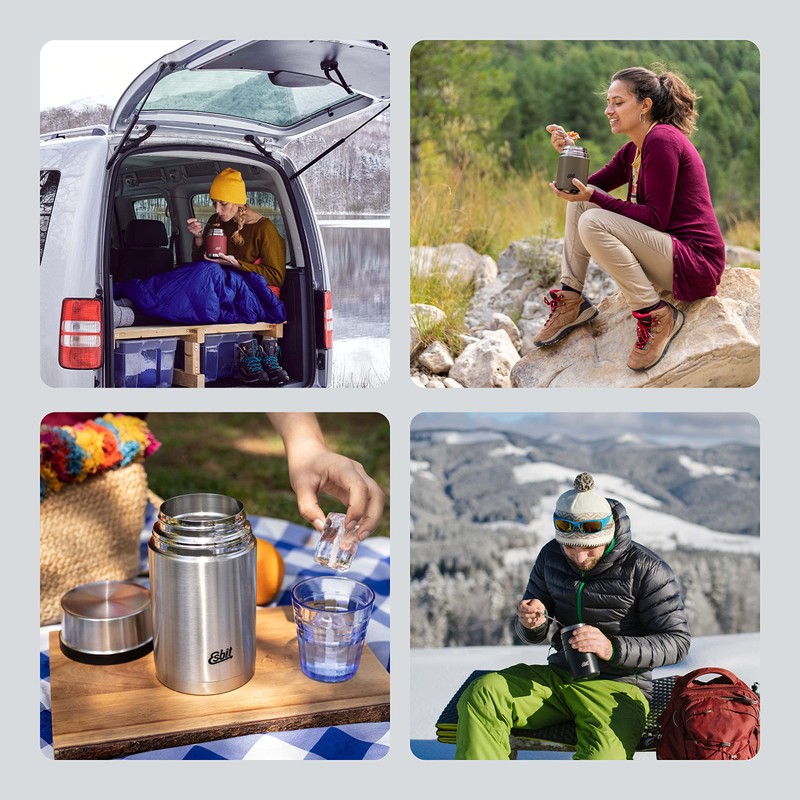 Esbit Sculptor Thermal Food Container 1000 ml in Polar Blue
