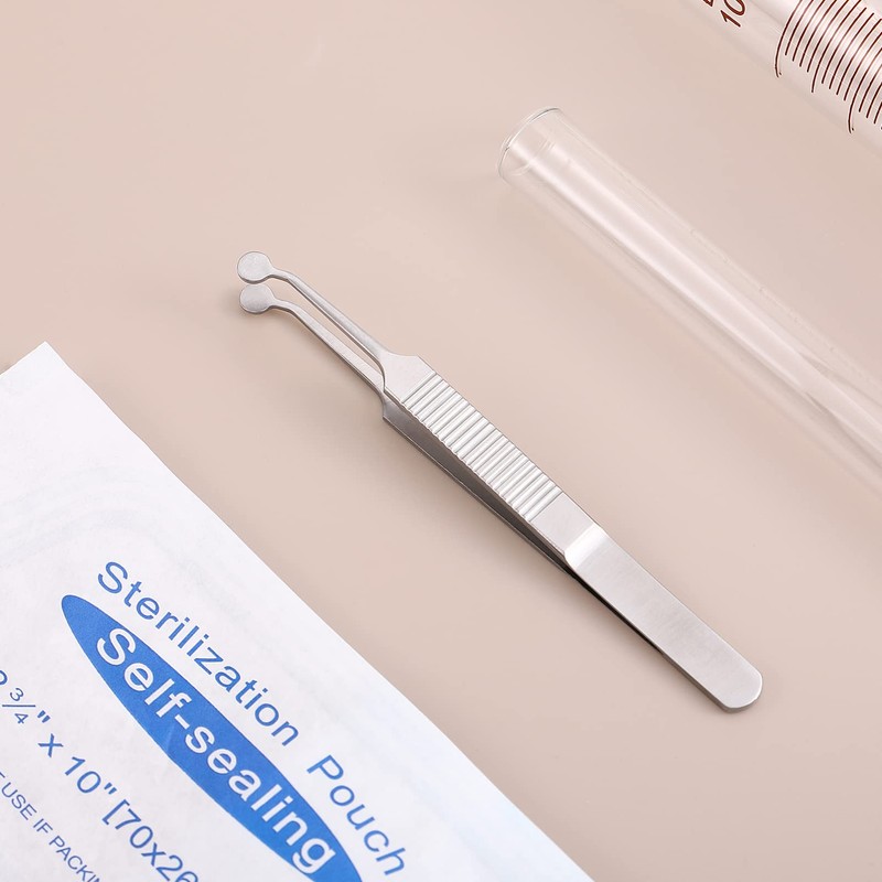 iplusmile Meibom Stainless Steel Tweezers Eyelid Massage Tweezers Microscope Ophthalmic
