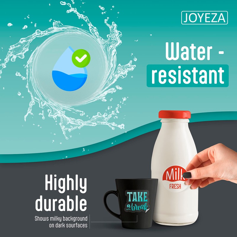JOYEZA Premium Printable Vinyl Clear Sticker Paper for Inkjet Printer