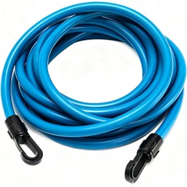 Ncheli Cintura da Nuoto con Elastico 4m, Regolabile 55-105cm