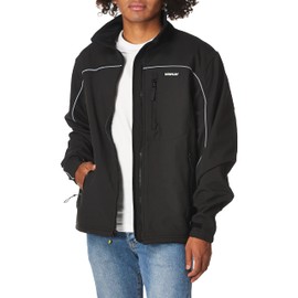 Caterpillar Men's Soft Shell Jacket (Regular and Big & Tall Sizes), Black, XX-Large