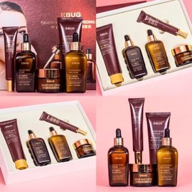 Set 5 Piezas Cuidado Facial Caviar Yeast Moisturizing Kit Rutina Facial Coreana Completa Piel Reseca Extracto Caviar Acido Hialuronico Anti Arrugas Li