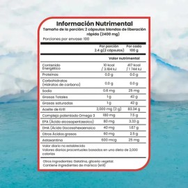 Astaxantina & Aceite De Krill 2000mg 200 Cáps