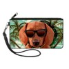 Buckle-Down Junior's Zip Wallet Dachshund Dog Small, Multicolor, 6.5" x
