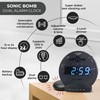 Sonic Alert Sonic Bomb Dual Alarm Clock with Bed Shaker,