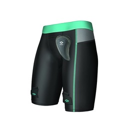 Girl's Compression Hockey Short w/Pelvic Protector Black XXS