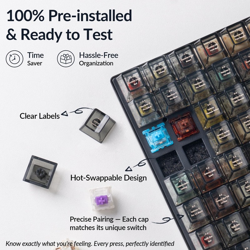 Keychron Switch Tester 100 Max Edition, 88 Mechanical & 12