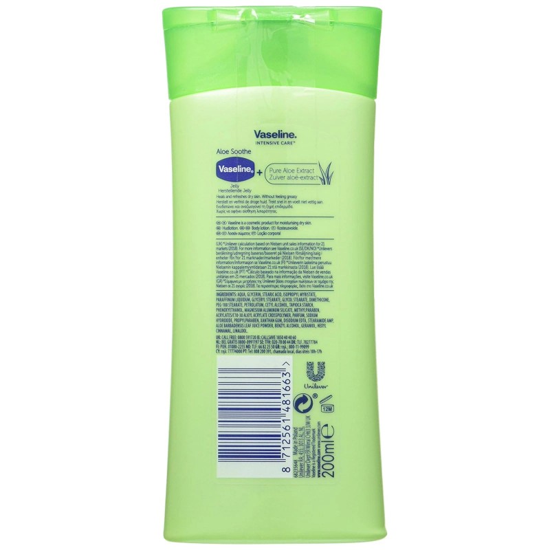 HealthMarket Vaseline Essential Moisture Aloe Fresh 200 Ml