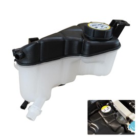 PPNZQAUT LR024296 Engine Coolant Reservoir Tank with Sensor & Cap Compatible with 2007 - 2018 Land Rover LR2 Range Rover Evoque | Volvo S60 S80 V60 XC60 XC70, Overflow Tank Replaces# 31200321