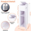 ShellKingdom Toilet Paper Holder Stand, Slim Bathroom Storage Cabinet with