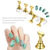2 Set Acrylic Nail Art Holder Practice Display Stand Magnetic