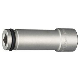 TONE 4NV-22L100 Ultra Long Socket for Impacts, 0.5 inch (12.7 mm) Insertion Angle (1/2 mm), Double Side Width 0.9 inches (22 mm)