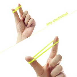 Mythya Ligas para el Cabello Elásticas 100 Piezas, Ligas Cabello Mujer, Cintas para el Cabello de Colores, Accesorios de Corbatas para el Cabello para Niñas y Mujeres (Color fluorescente)