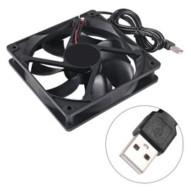 AITRIP 2PACK 120mm 5V USB Computer PC Fan, 120mm Fan 5V USB Brushless 12025 120x25mm for Cooling PC Computer Case CPU Coolers Radiators