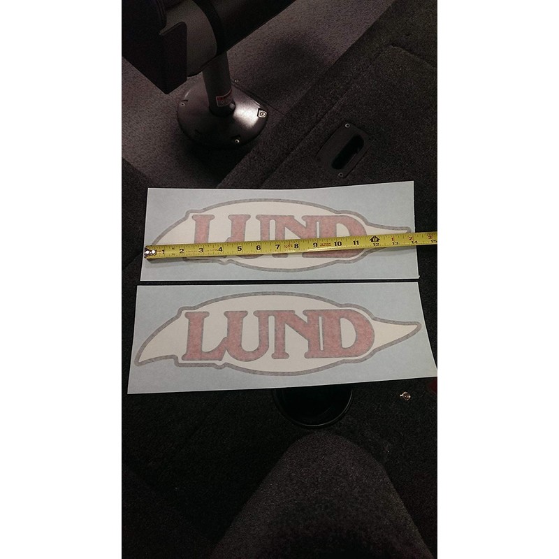 Lund Boats Retro Decal Pair WC SSV Pike Rebel Ships