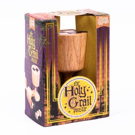 Professor Puzzle: Holy Grail Puzzle - 3D Wooden Relic Brainteaser, Release The Blocks from The Chalice, Sequence Challenge, Myths & Legends Collection