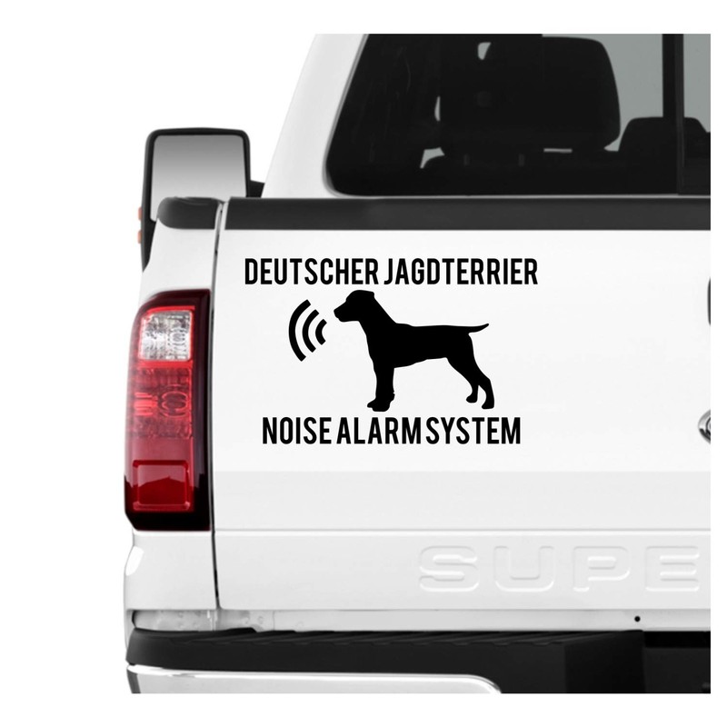 siviwonder German Hunting Terrier Noise Alarm System Car Sticker Dog