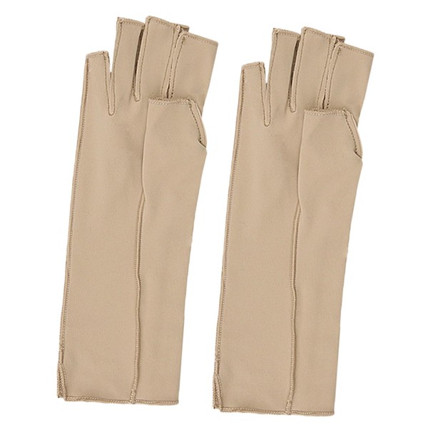 Vaguelly 1 Pair Compression Fingerless Sports Gloves for Men Breathable