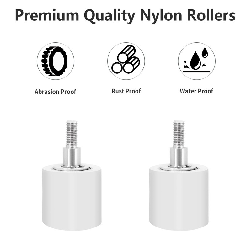 Eadabok 1 5/8'' Gate Roller Guide Adjustable Sliding Gate Nylon