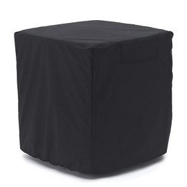 STARTWO Air Conditioner Cover for Outdoor Units Heavy Duty Waterproof Durable for Outdoor Elastic Bottom for Secure Fit Year Around Protection -Gray W26inD26inH32in