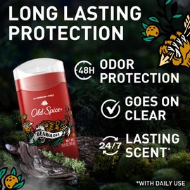Old Spice Old Spice Aluminum Free Deodorant for Men, 24/7 Odor Protection, 24/7 Freshness & Lasting Scent, Bearglove Scent, 3.0 oz (Pack of 3)
