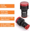 GASHER 24V 20mA Energy Saving Indicator Light Mounting Hole Size