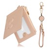 Wasenn Pass Case with Reel for Women, Men's, Coin Purse,
