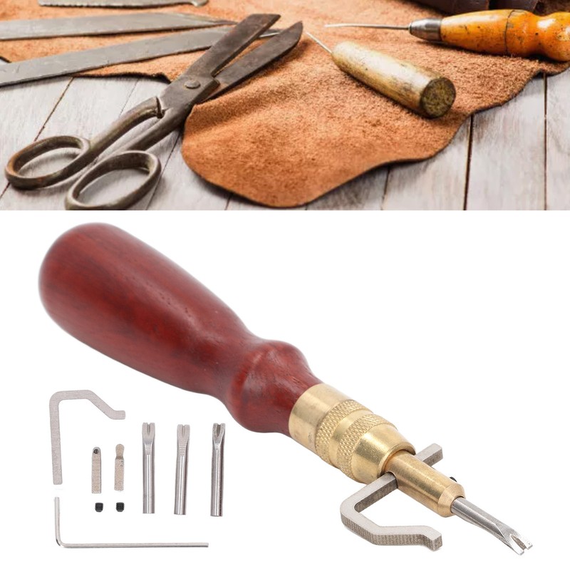 5 in 1 Leather Stitching Groover High Carbon Steel Incisive