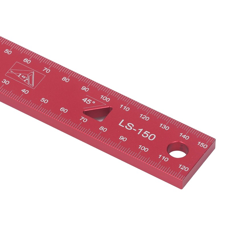 150mm Double 45 Degree Woodworking Angle Ruler L Measurements Ruler