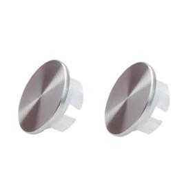 Sink Overflow Ring Brushed Nickel Bathroom Vanity Sink Overflow Cover Insert in Round Stainless Steels Material 2 Pack