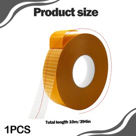 Girihe Hemming Tape, Multipurpose Double Sided Fabric Tape Press-on Stick Fabric Tapes, Heavy Duty Double Sided Tapes for Clothes Carpet Poster Curtain & DIY Crafts (2.5cm*10m)